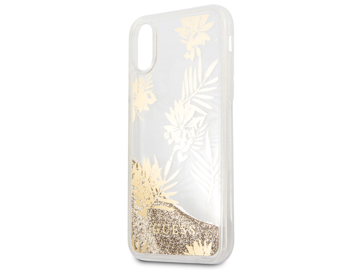 Guess Palm Spring Case Goud - iPhone X/Xs hoesje