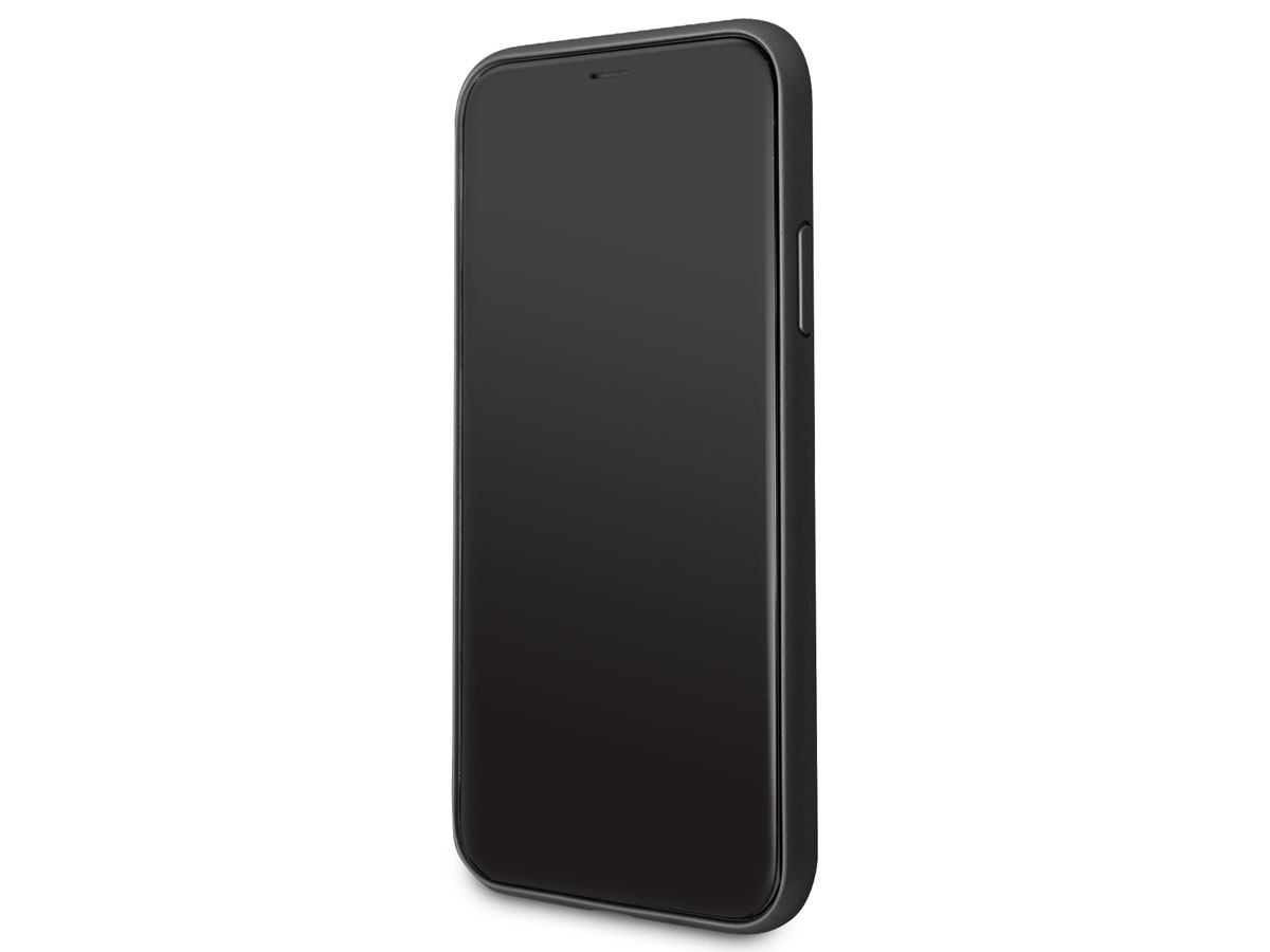 Guess Iridescent Soft Case Zwart - iPhone X/Xs hoesje