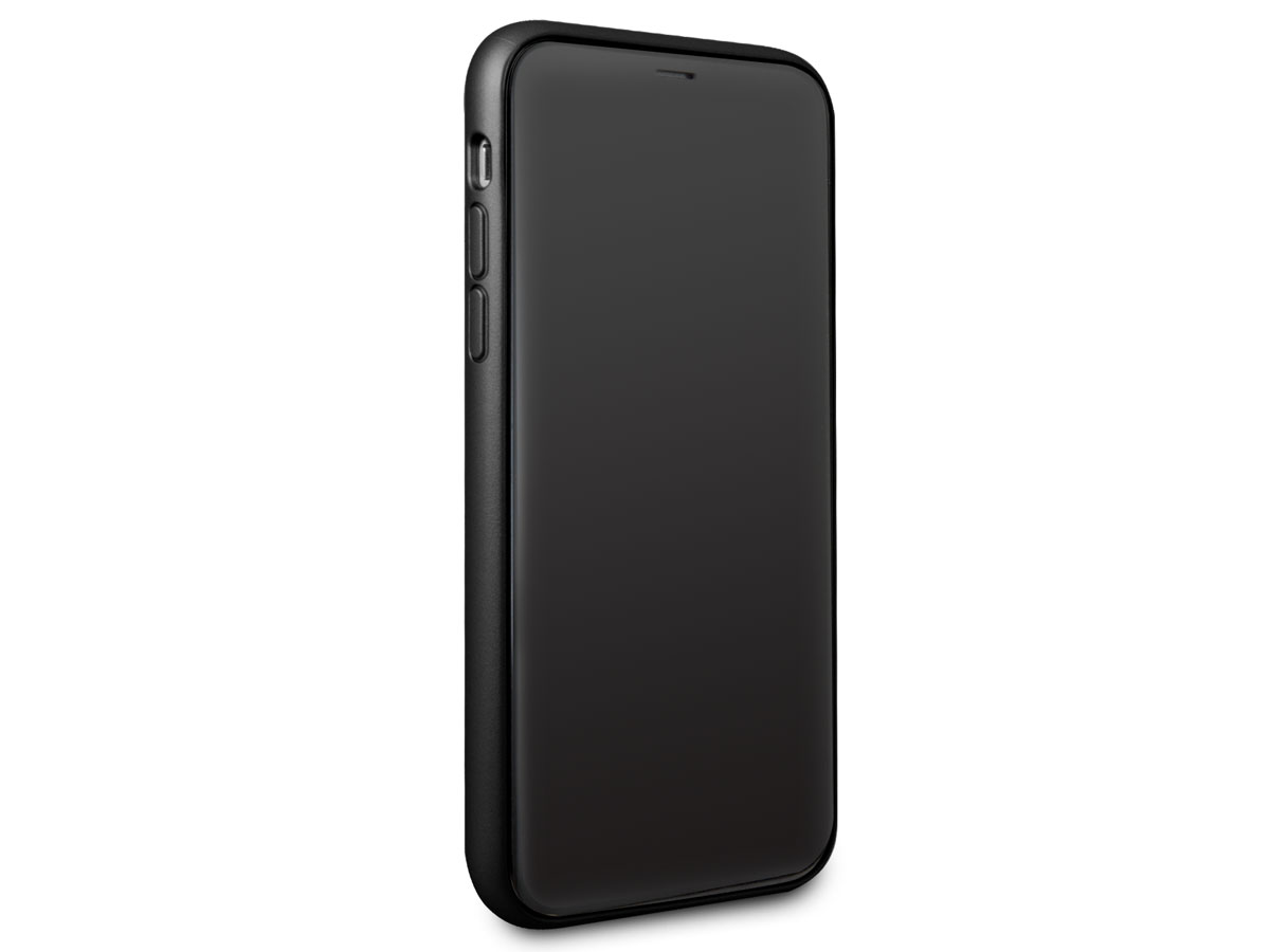 Guess Iridescent Soft Case Zwart - iPhone X/Xs hoesje