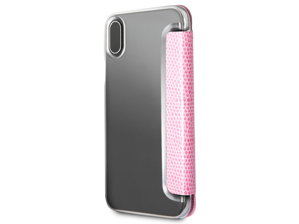 Guess Python Bookcase Roze - iPhone X/Xs hoesje