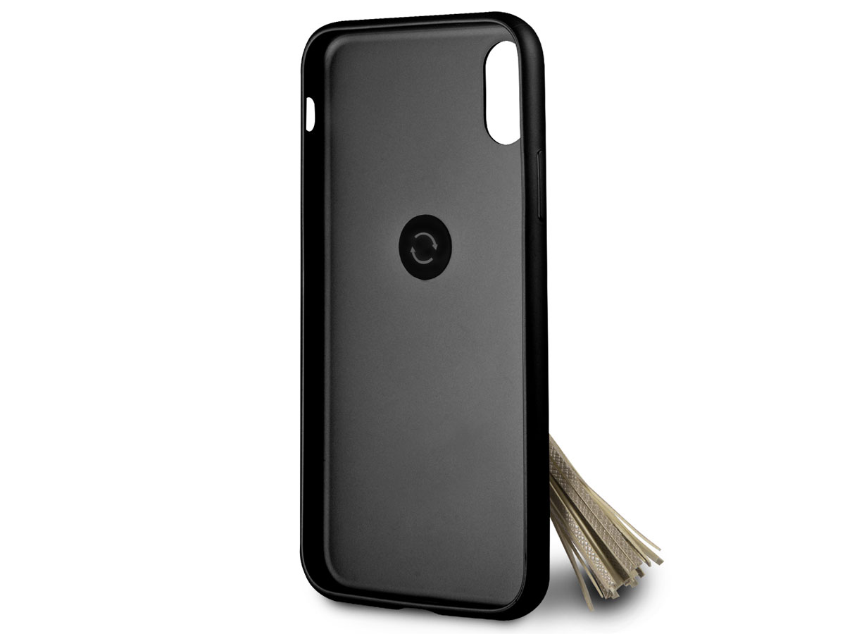 Guess Tassel iRing Case Zwart | iPhone X/Xs Hoesje