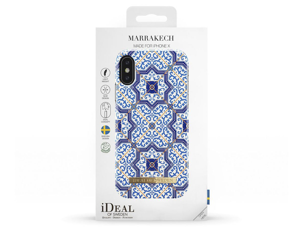 iDeal of Sweden Case Marrakech - iPhone X/Xs hoesje