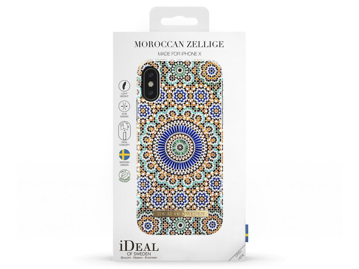 iDeal of Sweden Case Moroccan Zellige - iPhone X/Xs hoesje