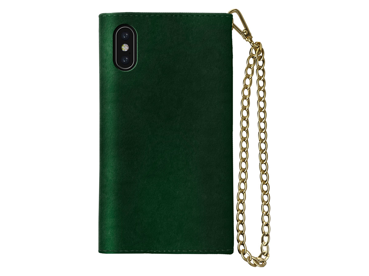 iDeal of Sweden Mayfair Velvet Green - iPhone X/Xs Hoesje