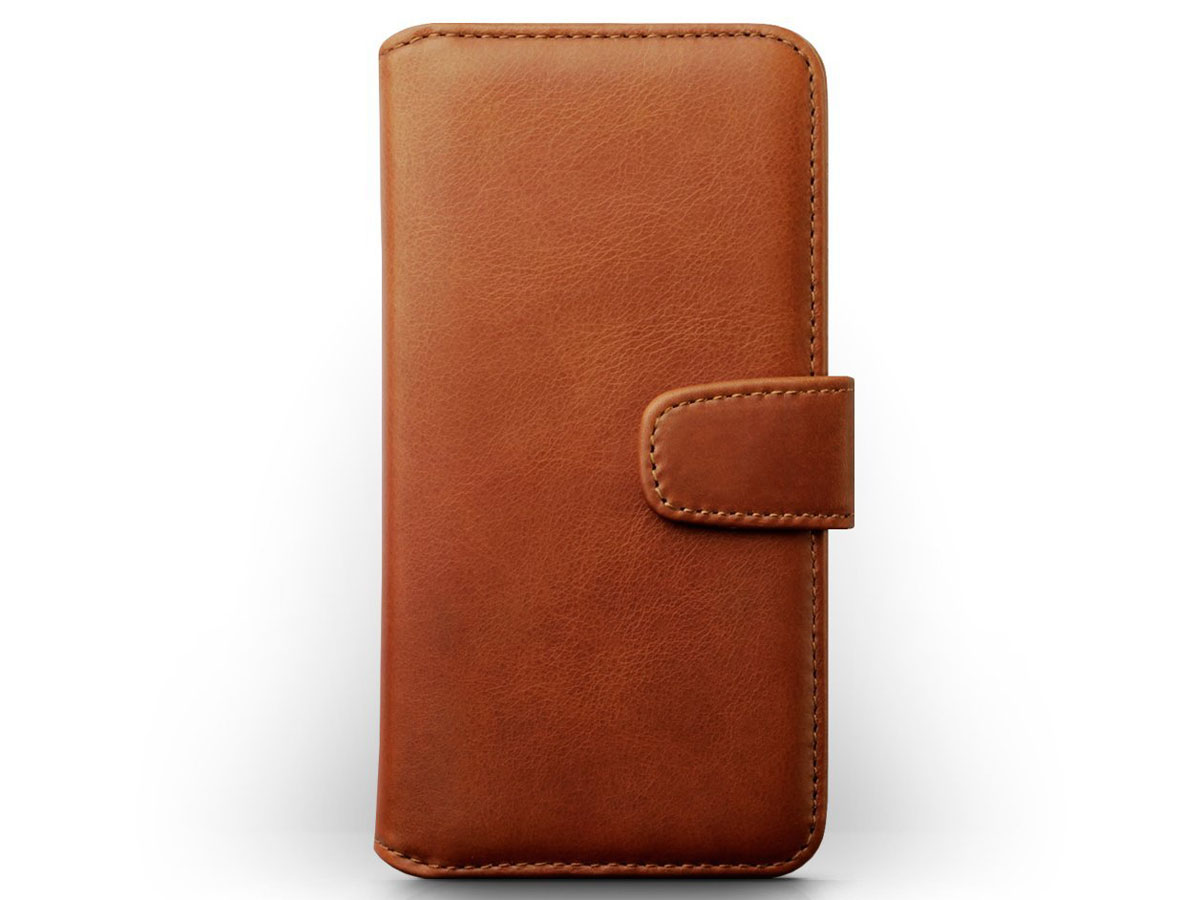 CaseBoutique Leather Bookcase Cognac - iPhone X/Xs hoesje leer