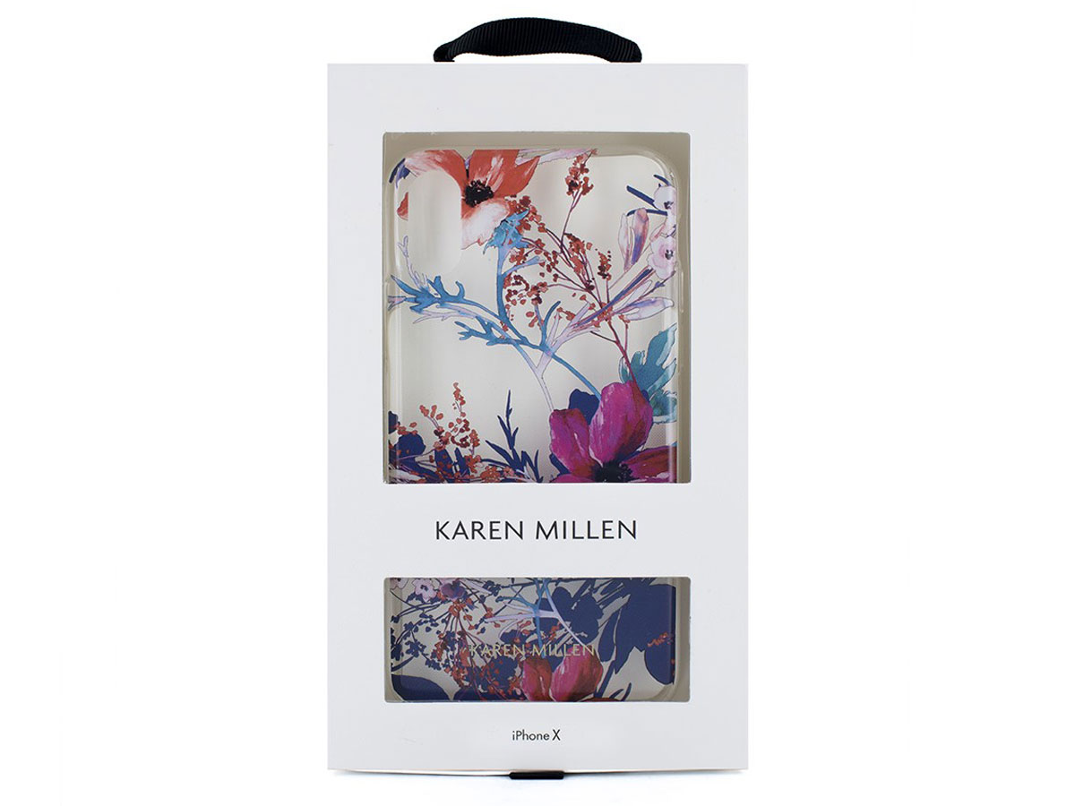 Karen Millen Flower TPU Case - iPhone X/Xs Hoesje