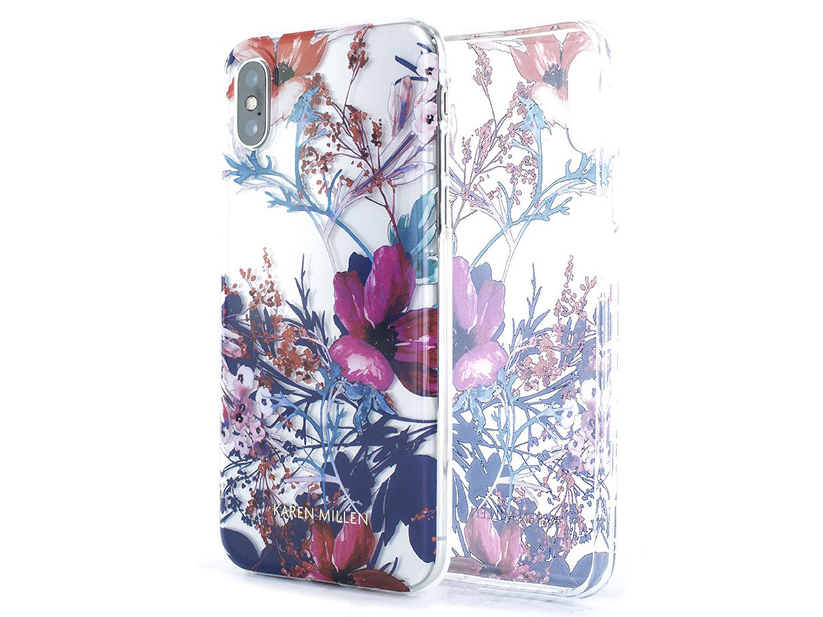 Karen Millen Flower TPU Case - iPhone X/Xs Hoesje