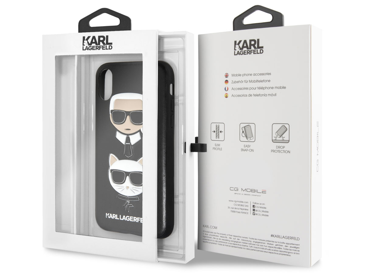 Karl Lagerfeld & Choupette TPU Case - iPhone X/Xs hoesje