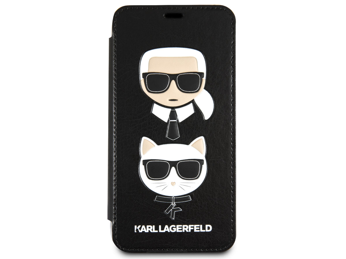 Karl Lagerfeld Bookcase Karl & Choupette - iPhone X/Xs hoesje