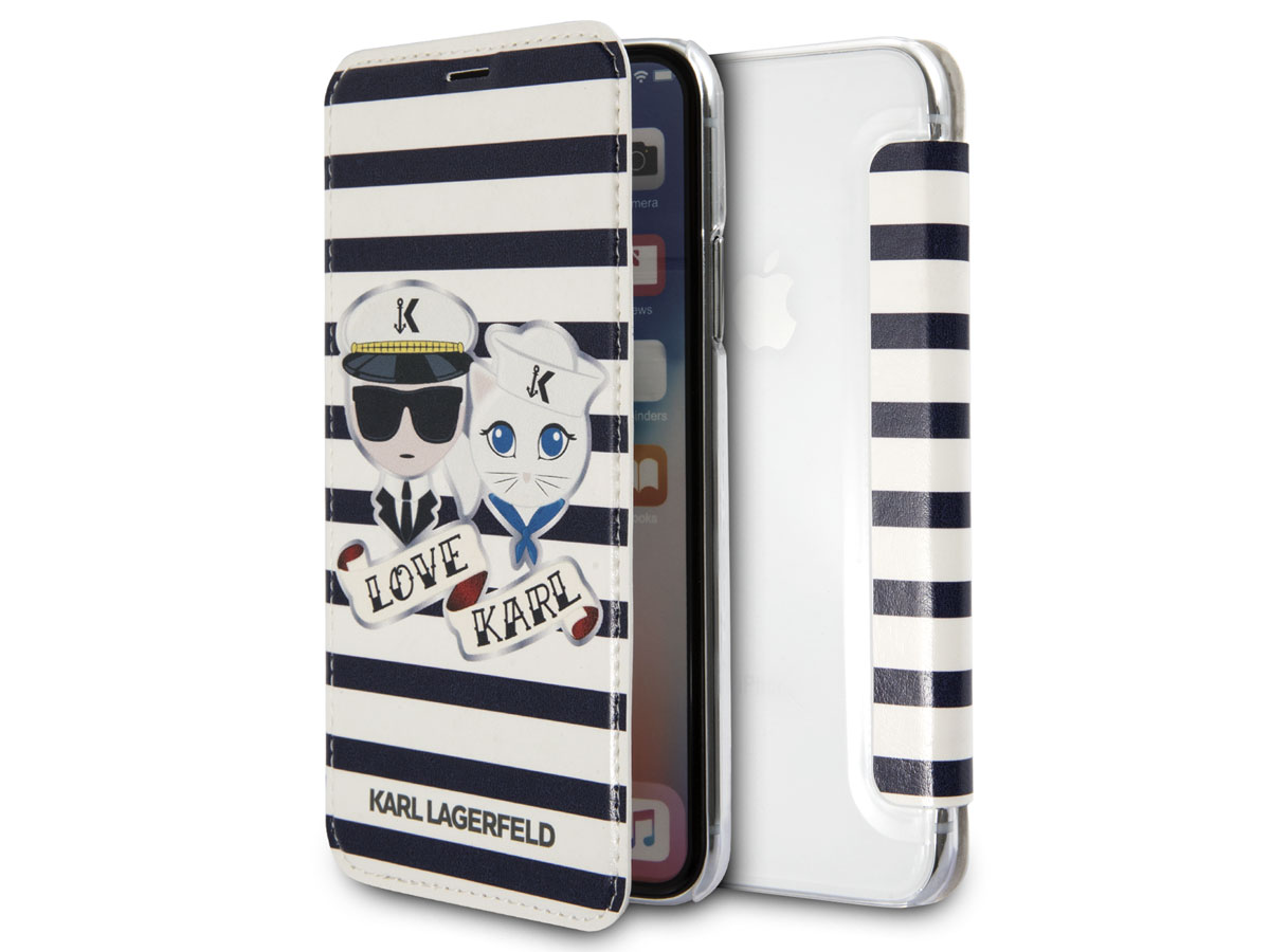 Karl Lagerfeld Case Sailors - iPhone X/Xs hoesje
