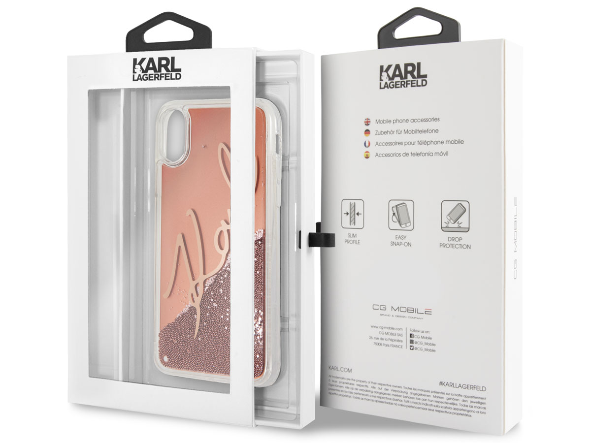 Karl Lagerfeld Signature Case - iPhone X/Xs hoesje