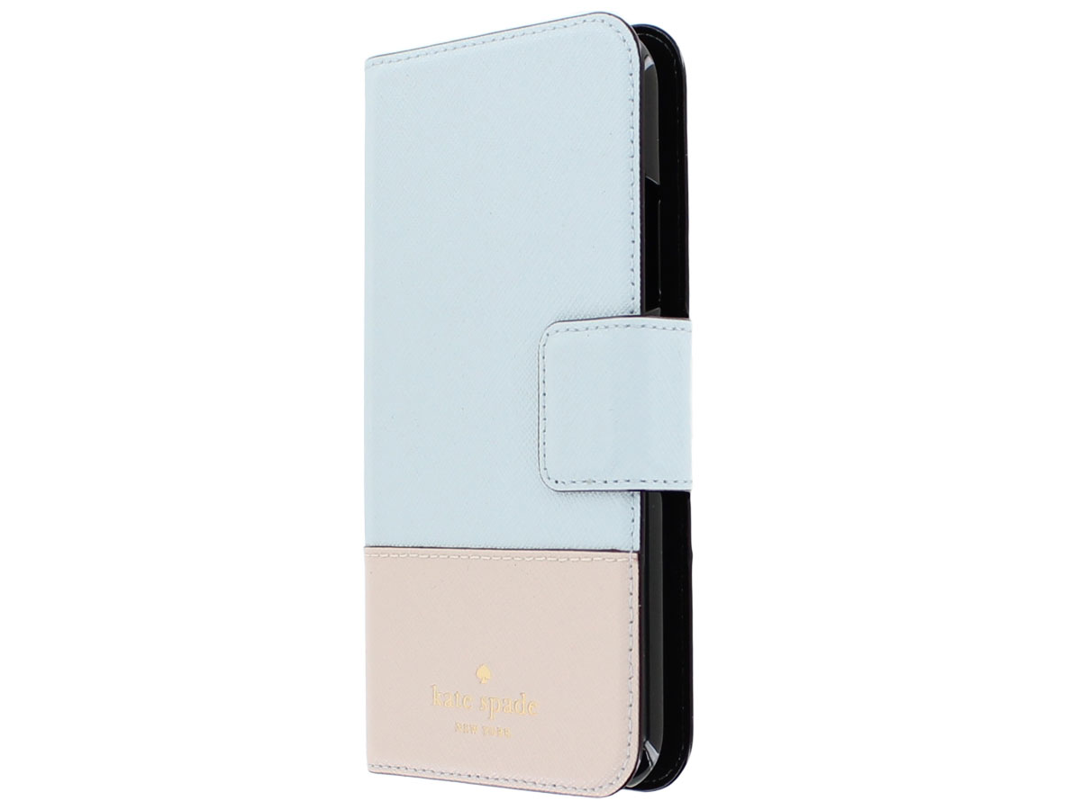 Kate Spade Leather Wrap Folio Blauw - iPhone X/Xs Hoesje