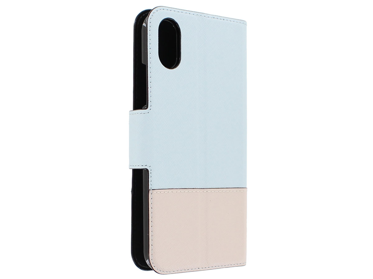 Kate Spade Leather Wrap Folio Blauw - iPhone X/Xs Hoesje