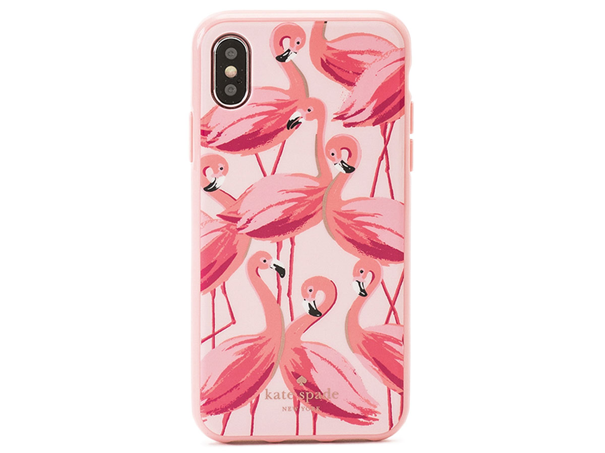 Kate Spade Painted Flamingos Case - iPhone X/Xs Hoesje