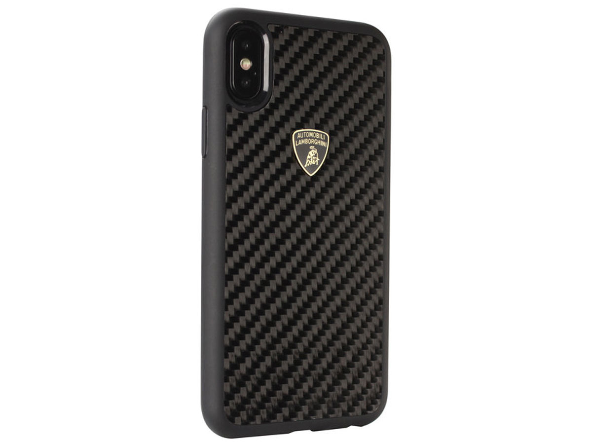 Lamborghini Carbon Fiber Case - iPhone X/Xs hoesje
