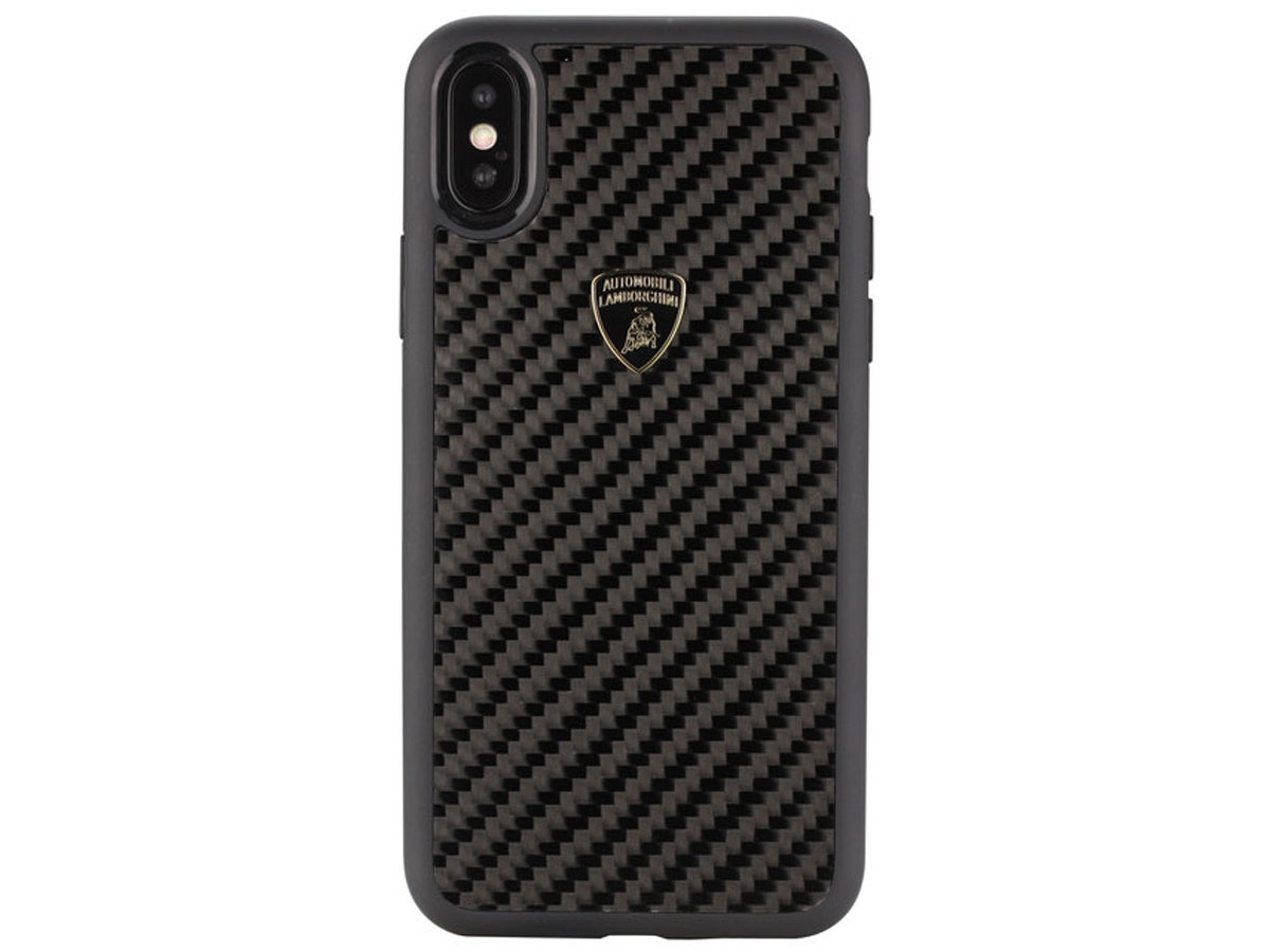 Lamborghini Carbon Fiber Case - iPhone X/Xs hoesje