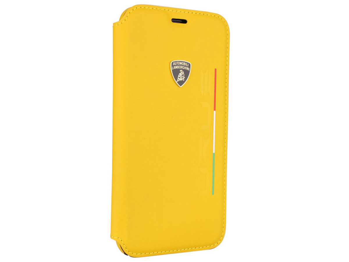 Lamborghini Urus D2 Bookcase Geel Leer - iPhone X/Xs hoesje