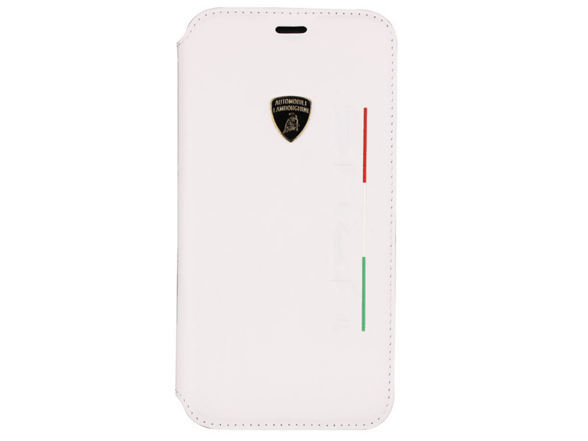 Lamborghini Urus D2 Bookcase Wit Leer - iPhone X/Xs hoesje