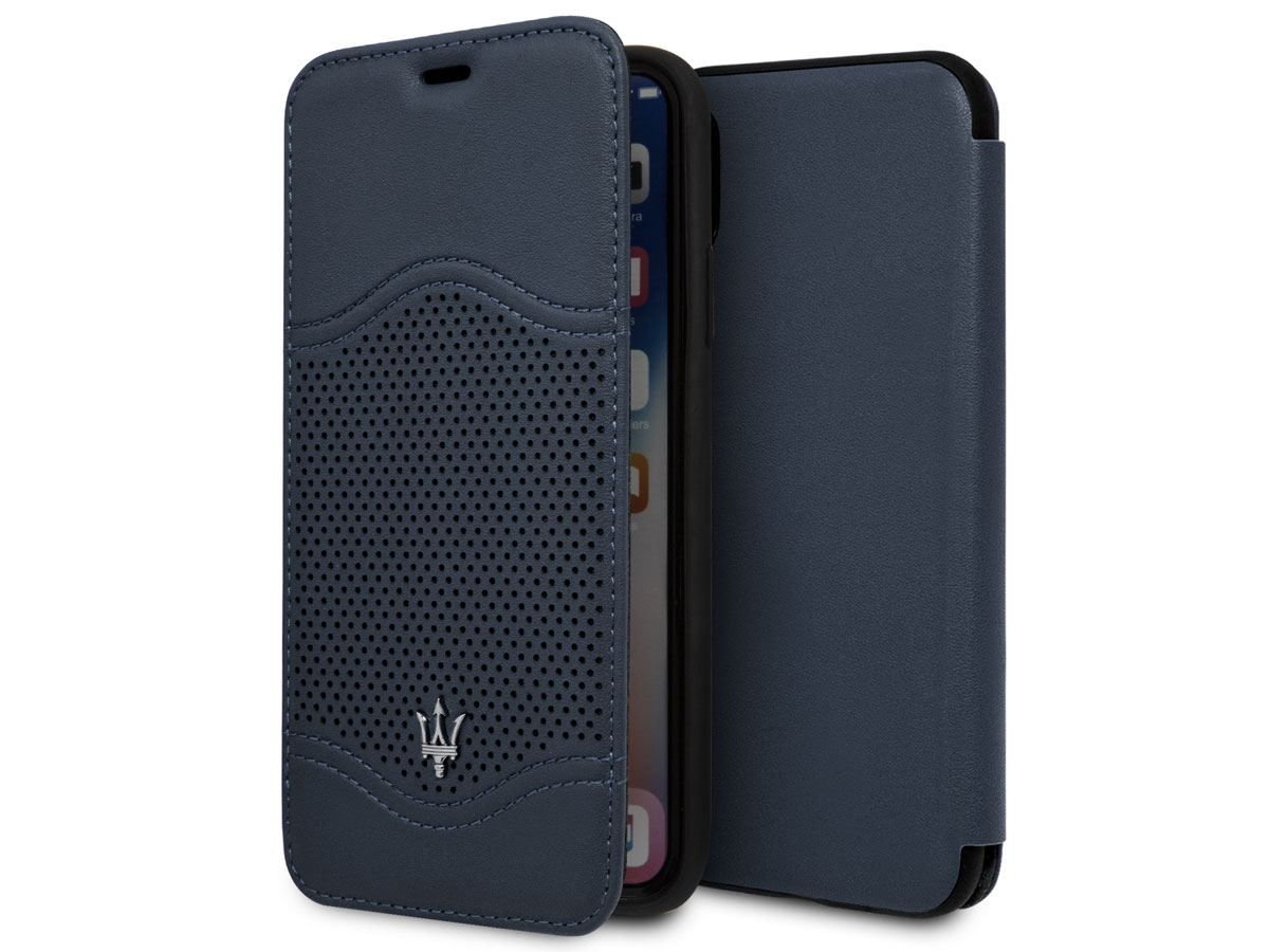 Maserati Leather Bookcase - iPhone X/Xs Hoesje Leer
