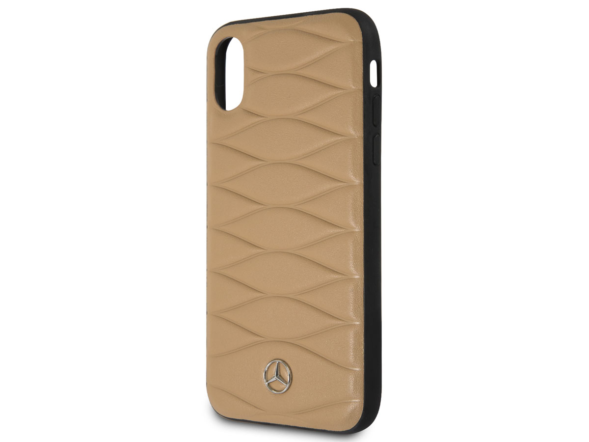 Mercedes-Benz Pattern III Case Bruin - iPhone X/Xs hoesje