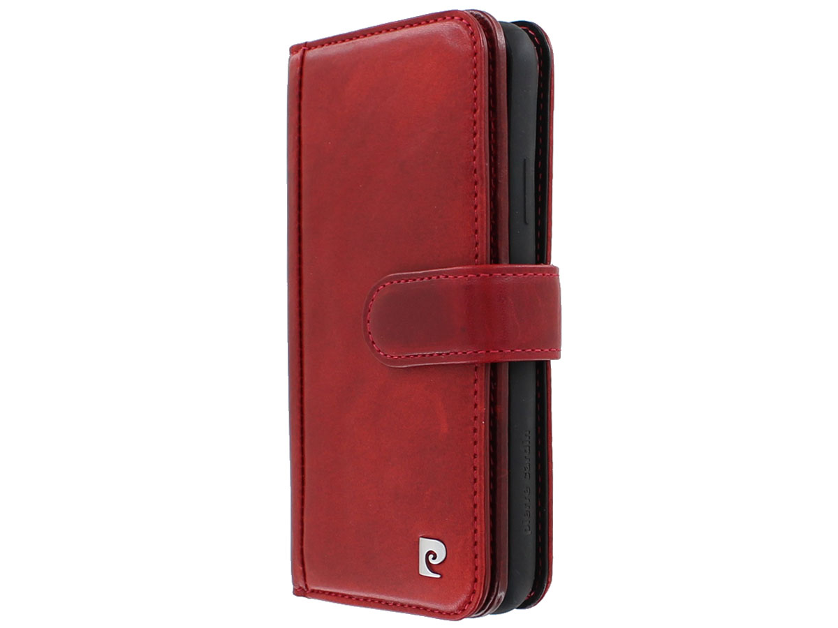 Pierre Cardin Wallet Case Rood - Leren iPhone X/Xs hoesje