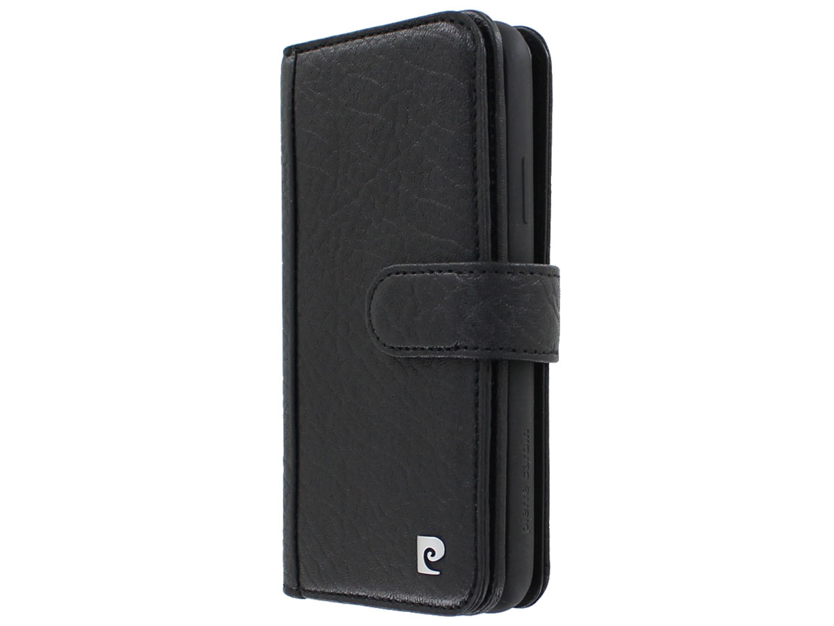 Pierre Cardin Wallet Case Zwart - Leren iPhone X/Xs hoesje