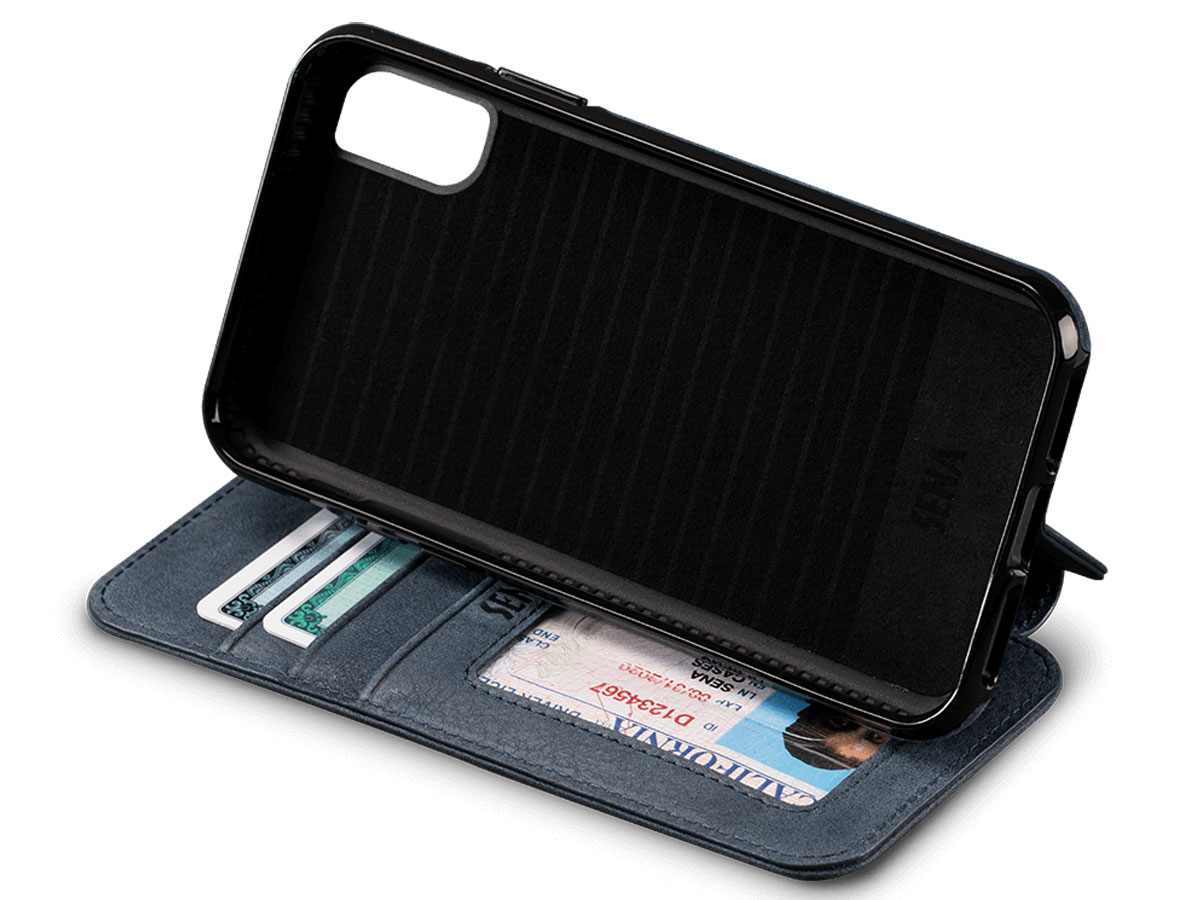 Sena Bence Wallet Book Case Blauw - iPhone X/Xs hoesje