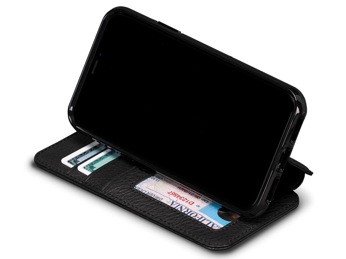 Sena Bence Wallet Book Case Zwart - iPhone X/Xs hoesje (Bulkverpakking)