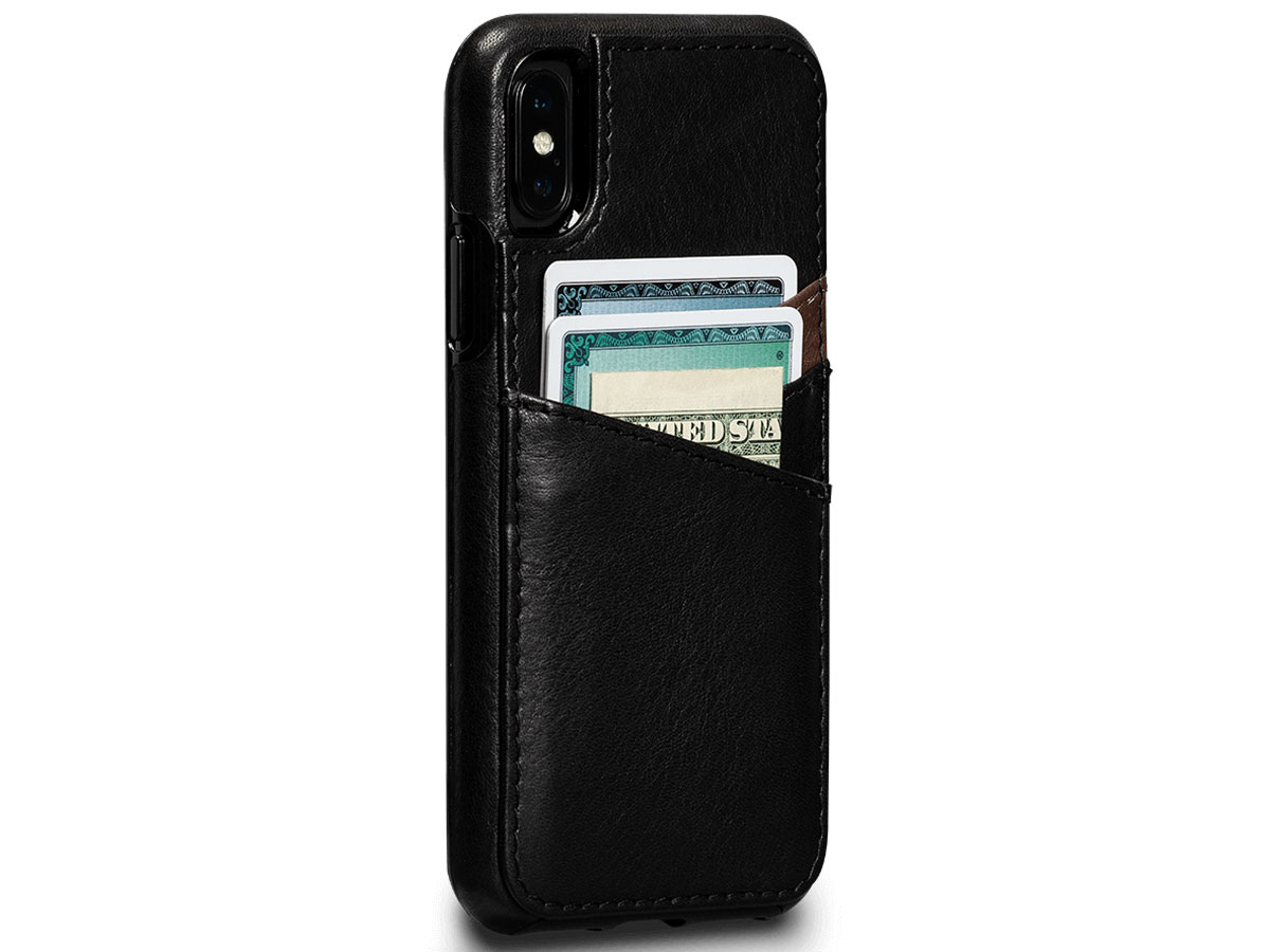 Sena Deen Lugano Wallet Case Zwart - iPhone X/Xs hoesje