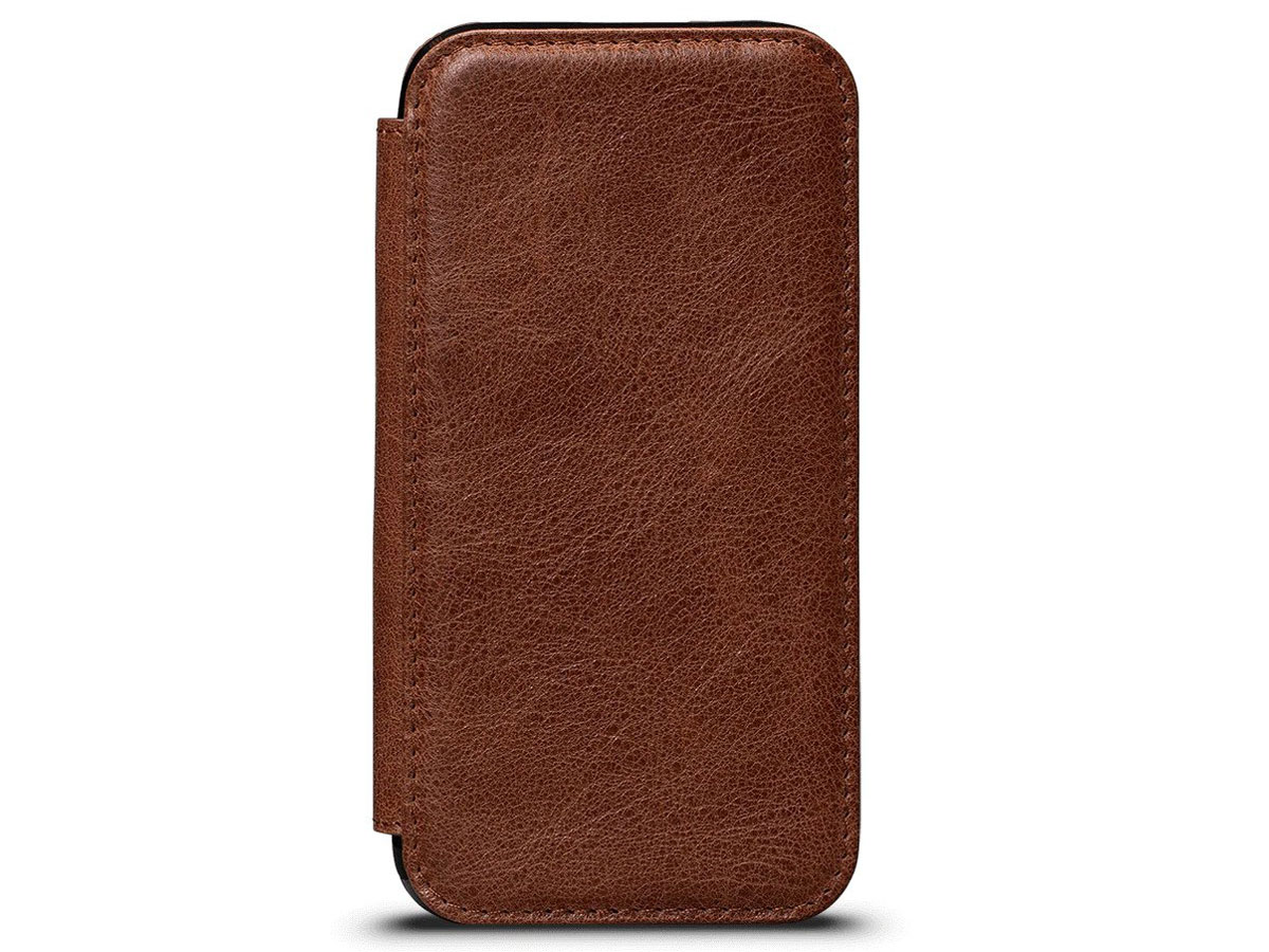 Sena Deen Wallet Book Cognac - iPhone X/Xs Hoesje Leer