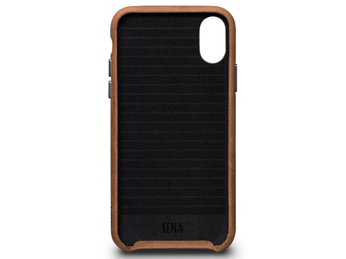 Sena Leather Skin Case Tan - iPhone X/Xs Hoesje Leer