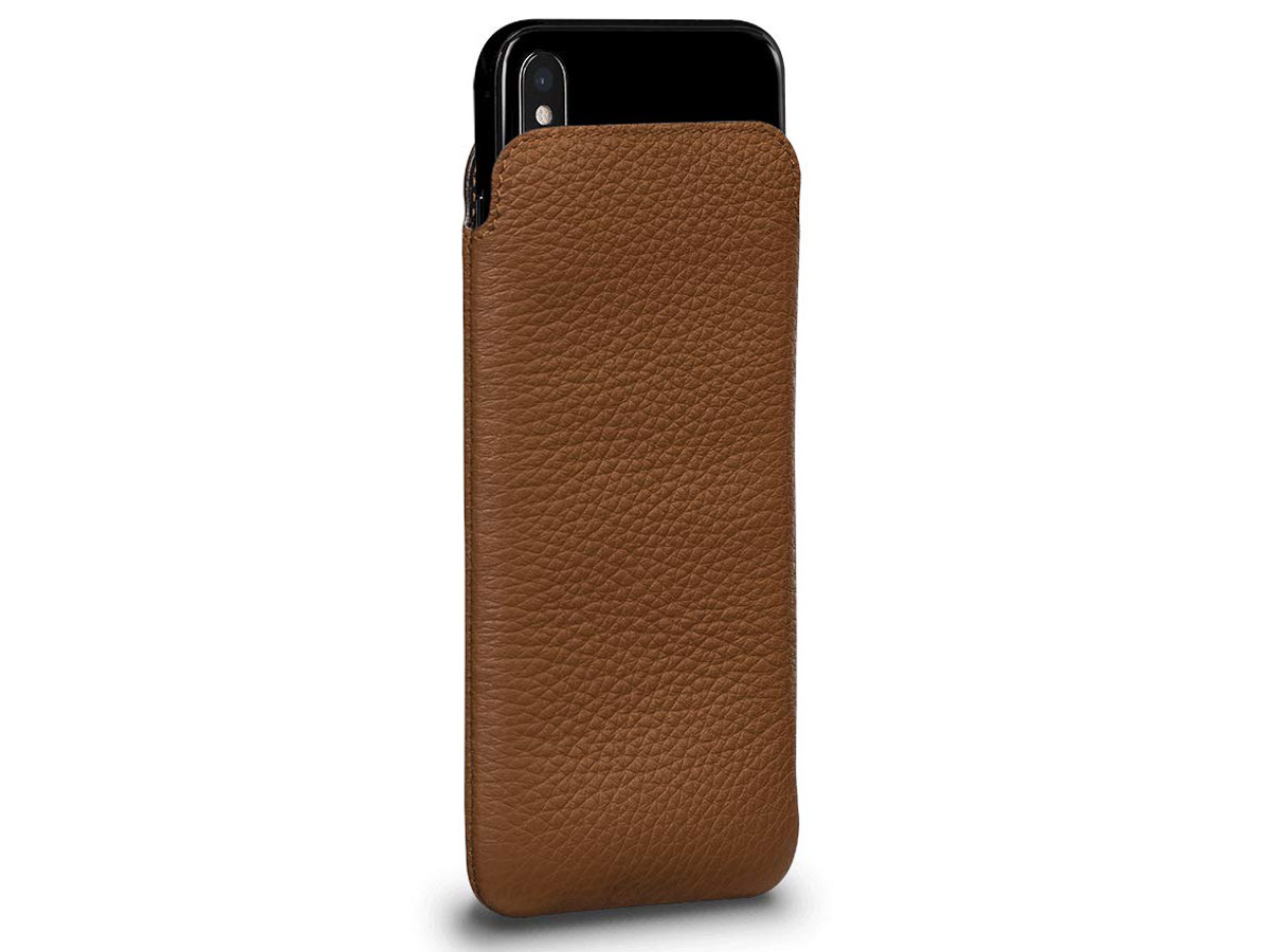 Sena Ultraslim Wallet Sleeve Tan - iPhone X/Xs hoesje