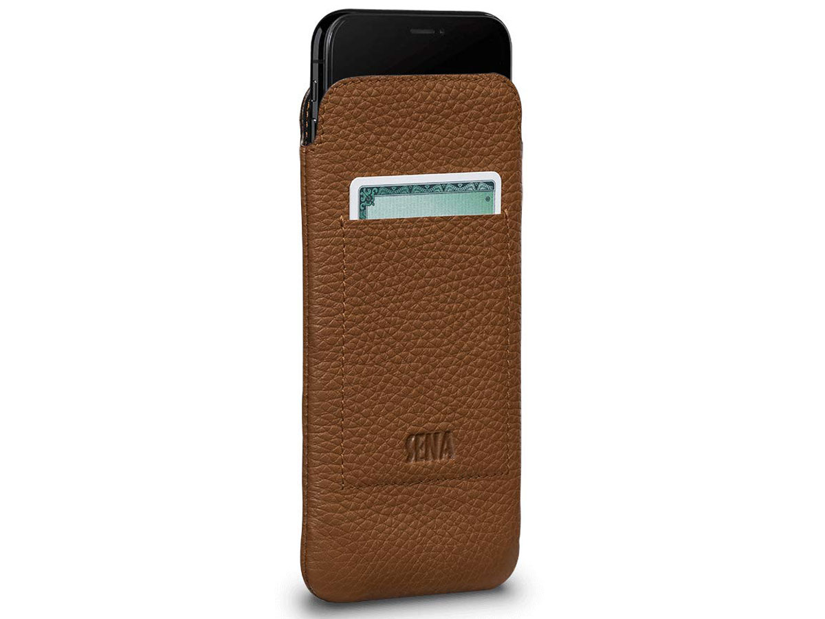 Sena Ultraslim Wallet Sleeve Tan - iPhone X/Xs hoesje