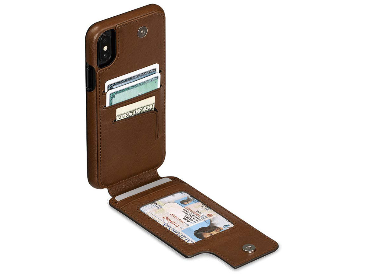 Sena WalletSkin Case Tan - iPhone X/Xs Hoesje Leer