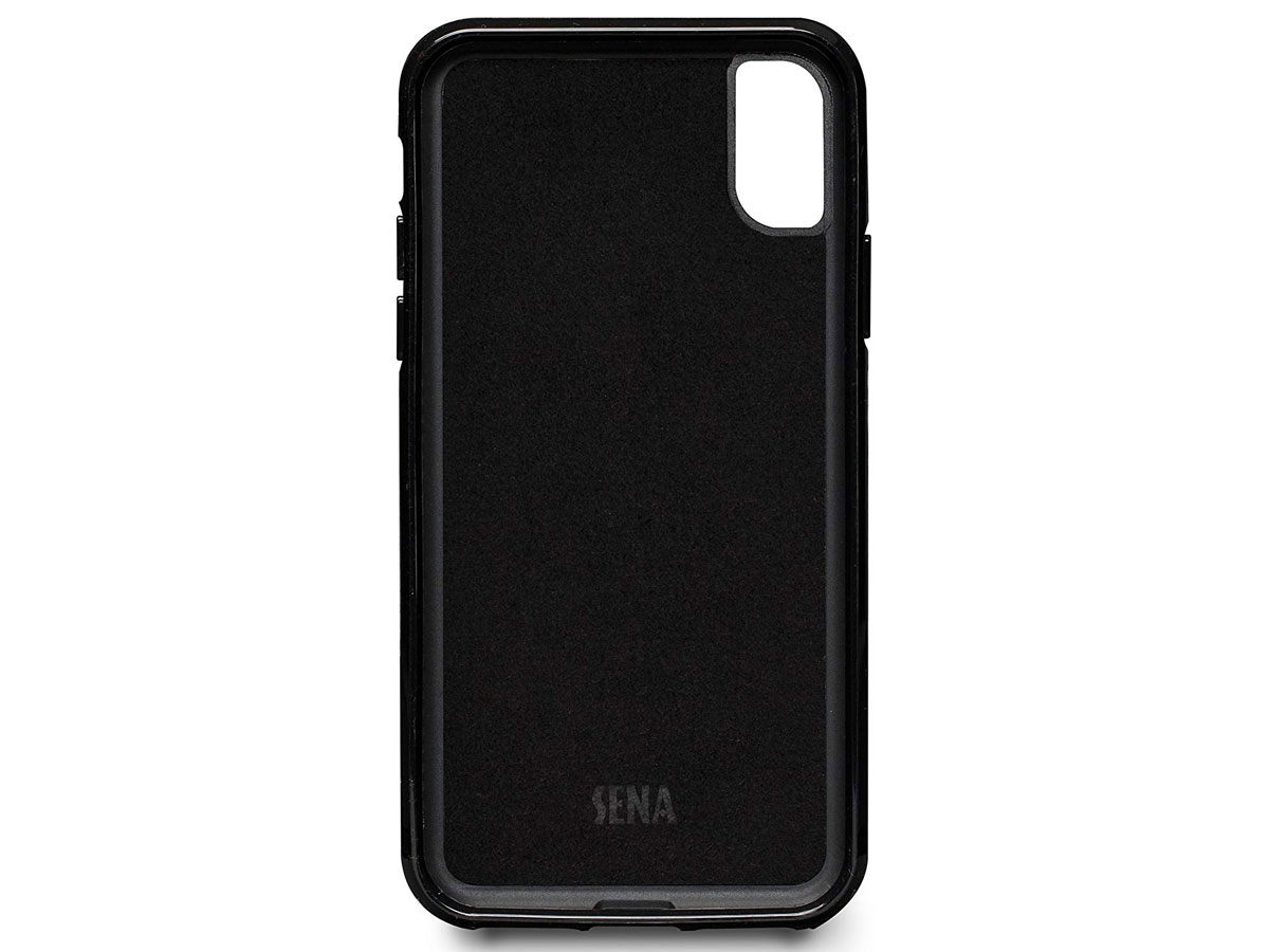 Sena WalletSkin Case Zwart - iPhone X/Xs Hoesje Leer