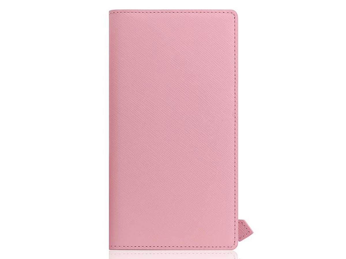 SLG Design D5 CSL Zipper Pink - Leren iPhone X/Xs hoesje