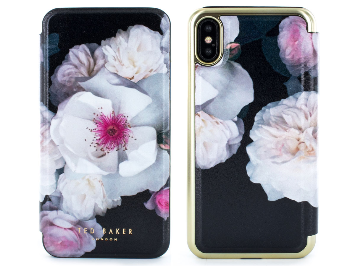 Ted Baker Malibae Folio Case Black iPhone X/Xs Hoesje