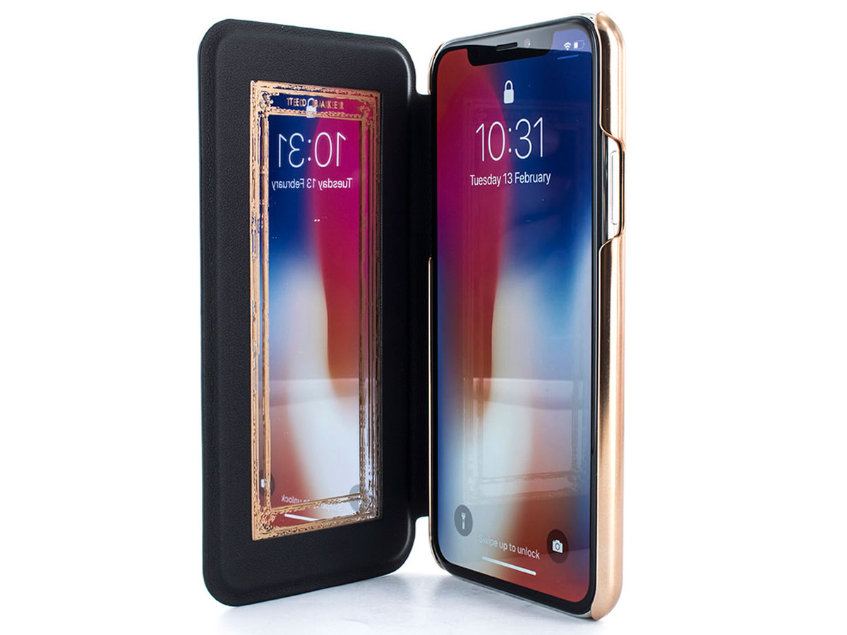 Ted Baker Colin Mirror Folio Case - iPhone X/Xs Hoesje
