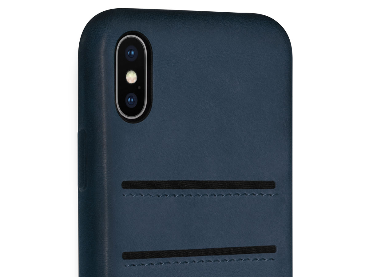 Twelve South Relaxed Leather Indigo - iPhone X/Xs hoesje