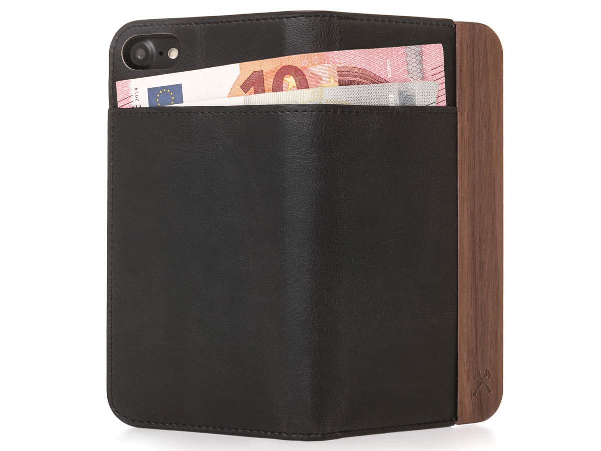 Woodcessories EcoWallet Hout & Leer - iPhone X/Xs hoesje