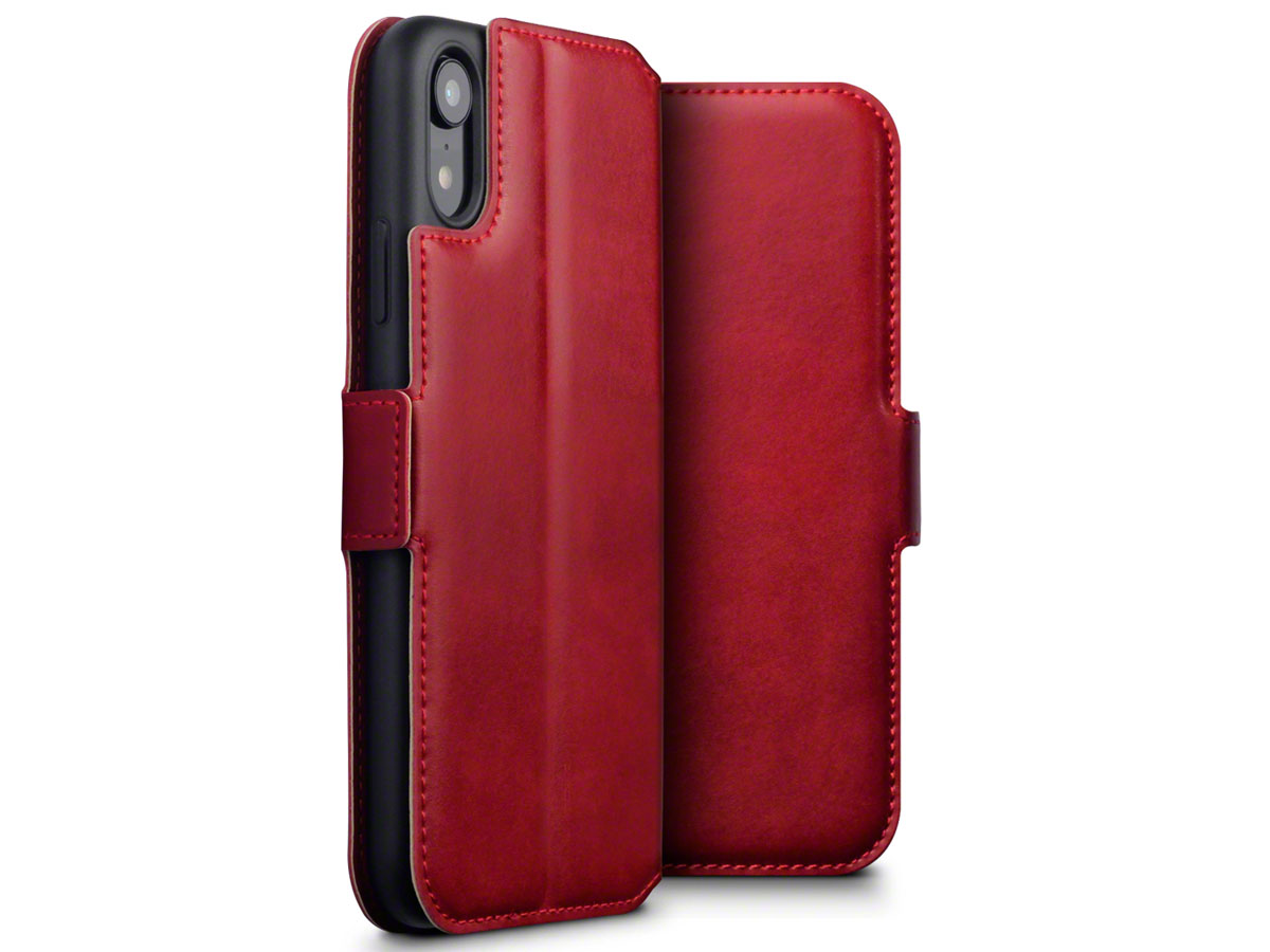CaseBoutique Wallet Rood Leer - iPhone XR hoesje