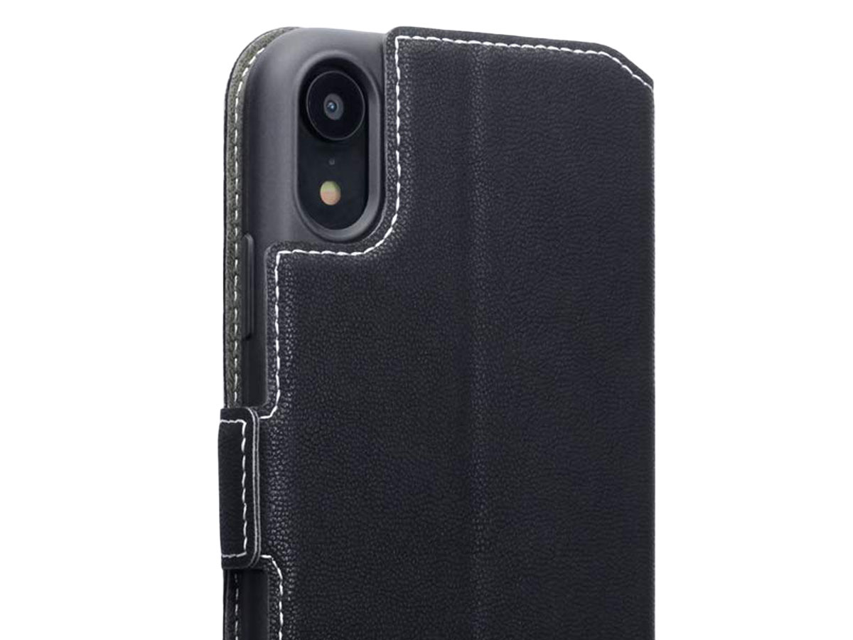 CaseBoutique Slim Wallet Zwart - iPhone XR hoesje