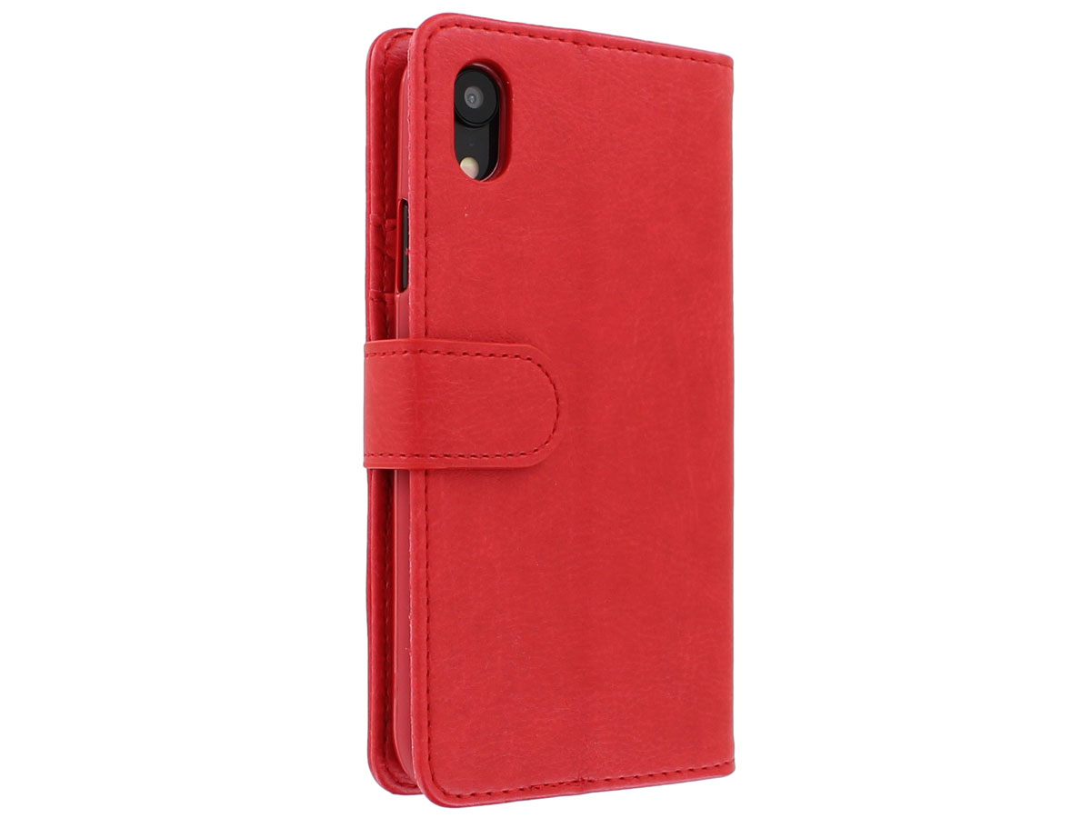 Zip Wallet Case Rood - iPhone XR hoesje