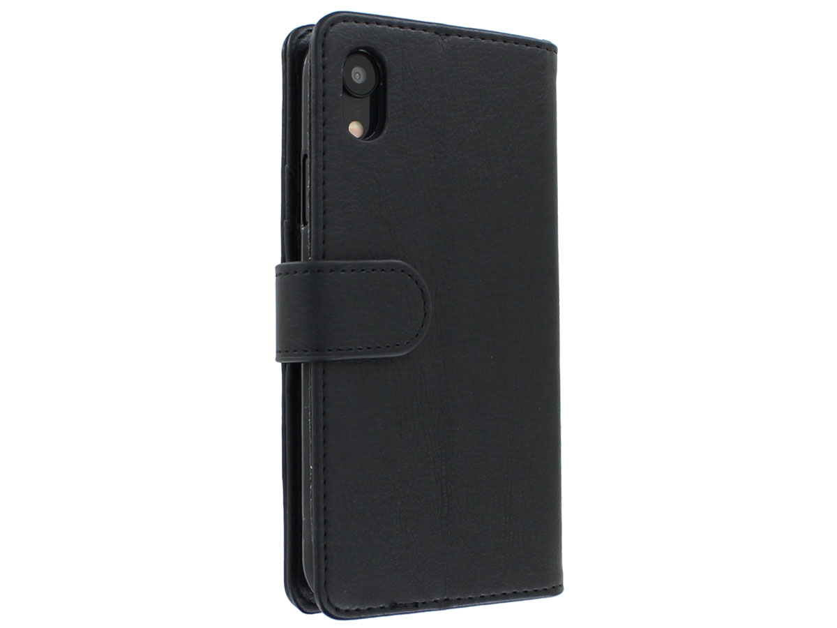 Zip Wallet Case Zwart - iPhone XR hoesje