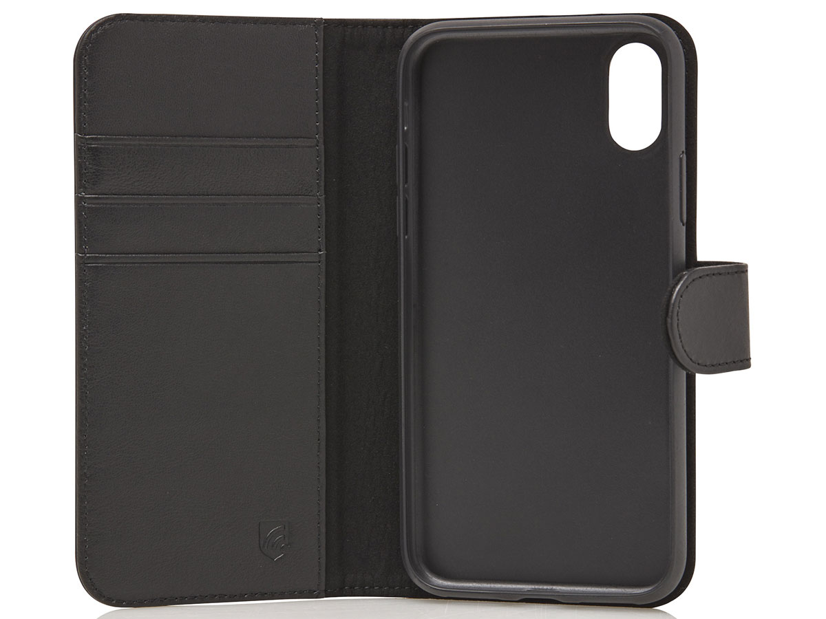 Castelijn & Beerens 2in1 Wallet Zwart Leer - iPhone XR hoesje