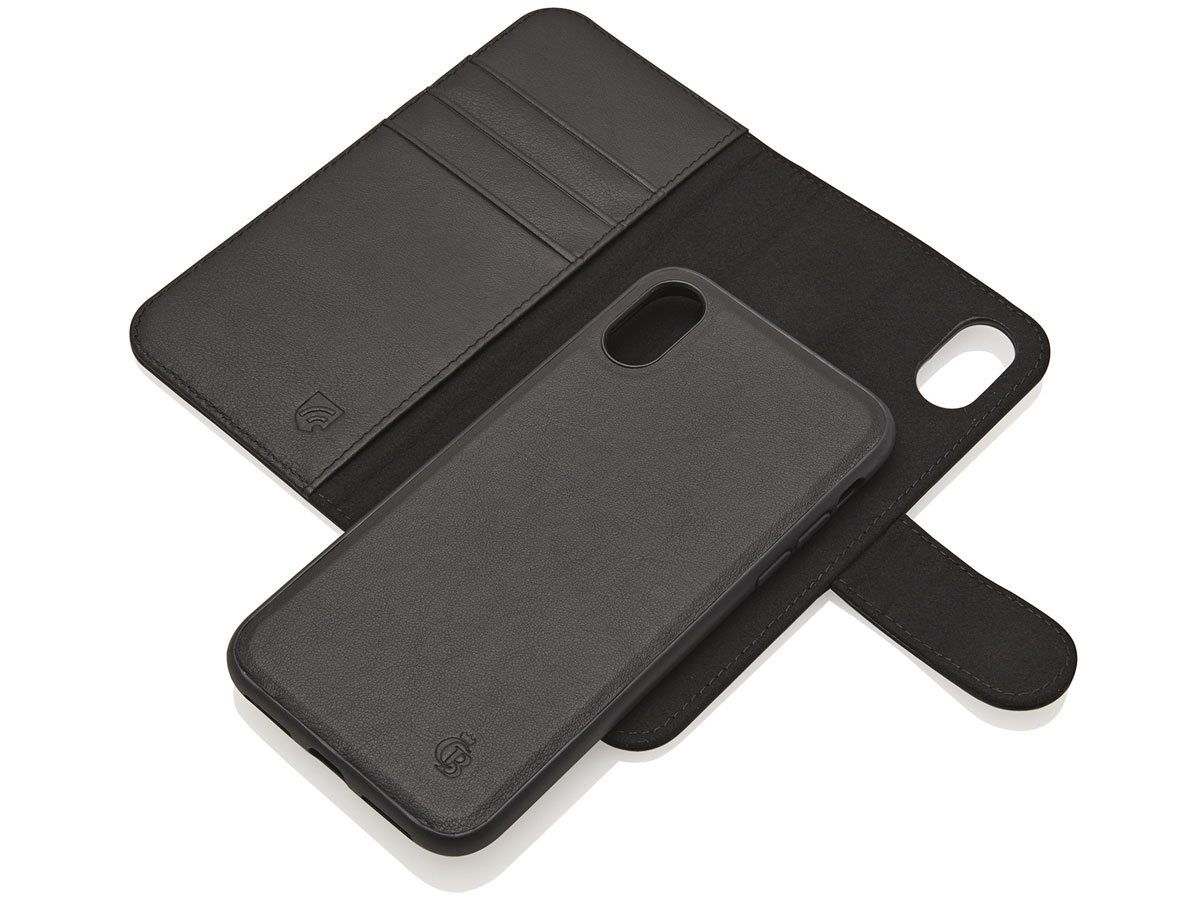 Castelijn & Beerens 2in1 Wallet Zwart Leer - iPhone XR hoesje