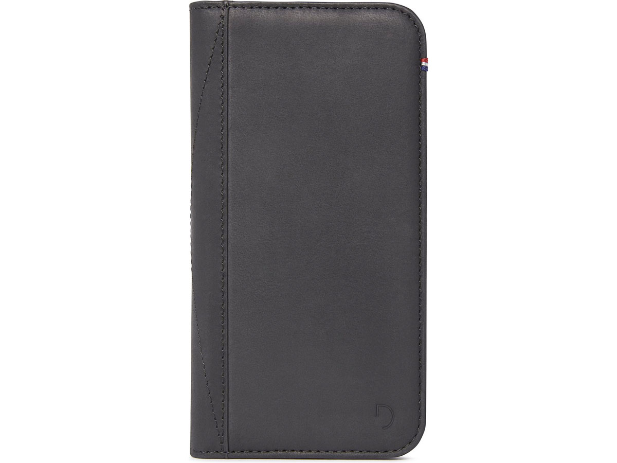 Decoded Leather Wallet Case Zwart Leer - iPhone XR Hoesje