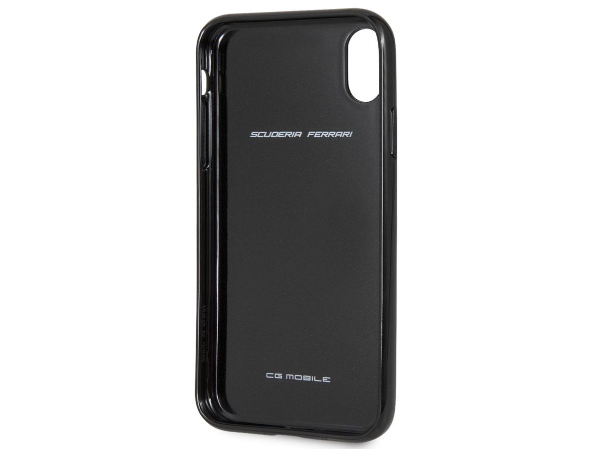 Ferrari Carbon Fiber Hard Case Zwart - iPhone XR hoesje