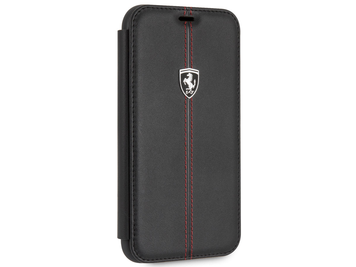 Ferrari Heritage Book Zwart Leer - iPhone XR hoesje