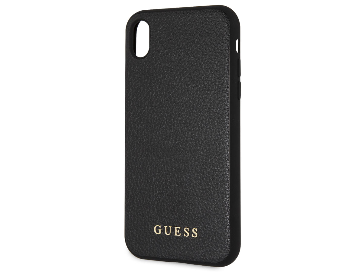 Guess Iridescent Case Zwart iPhone XR hoesje